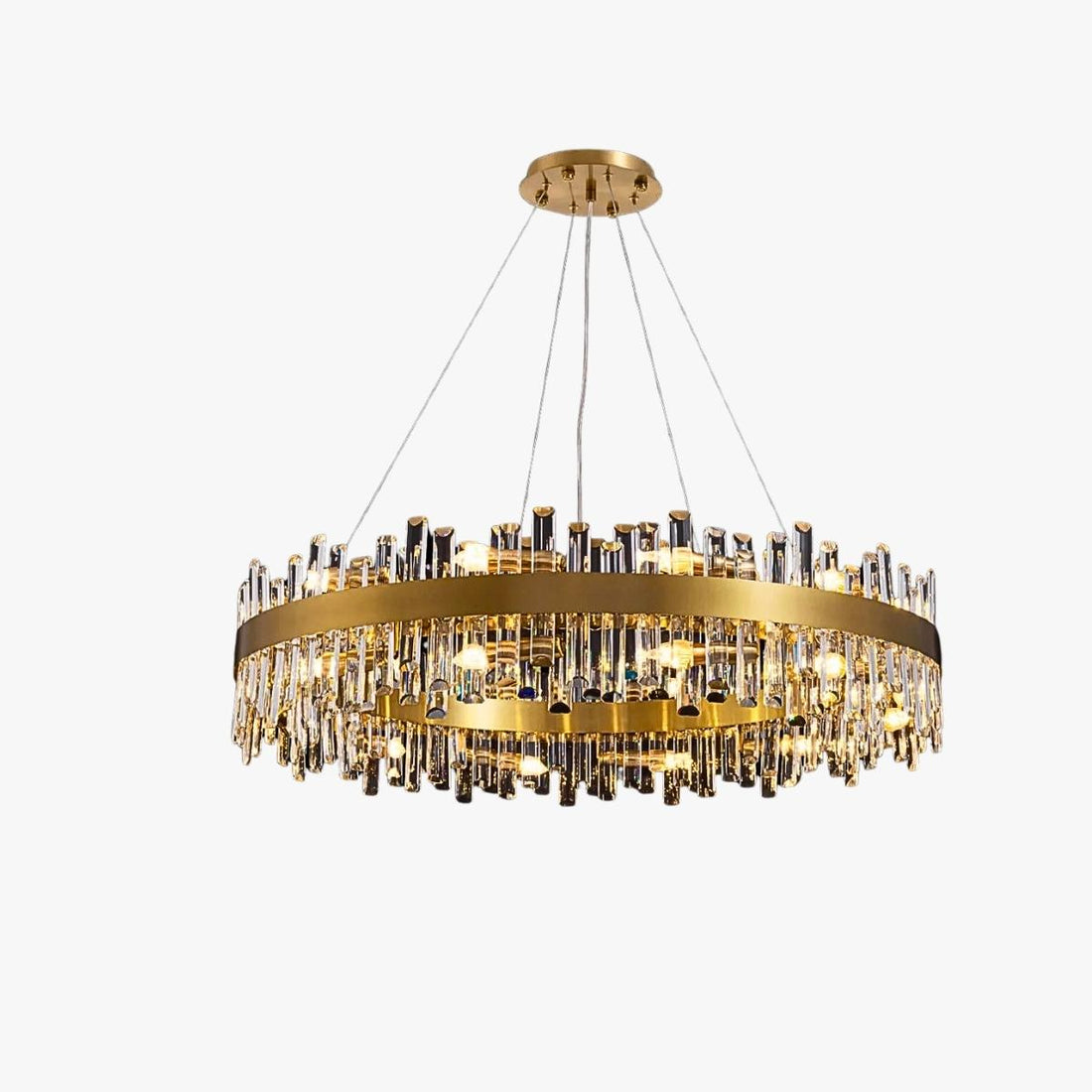 Aurum Gold Crystal Ring Chandelier - LM1013