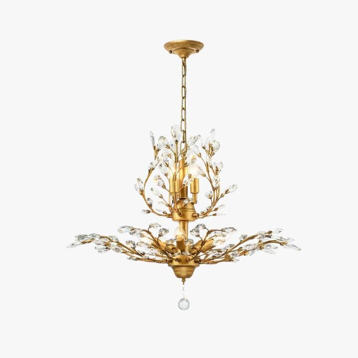 Vintage Bronze K9 Crystal 8-Light Rustic Chandelier – LM1053 - Lumora