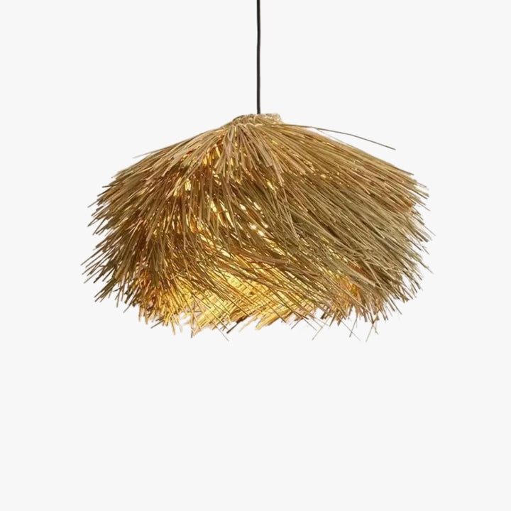Japanese Style Hand-Knitted Wicker Pendant Light - LM1061 - Lumora