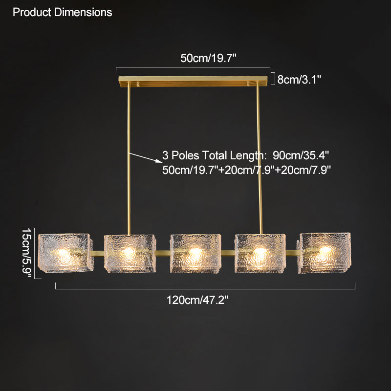 Aurora Ripple Linear Chandelier - LM1093 - Lumora