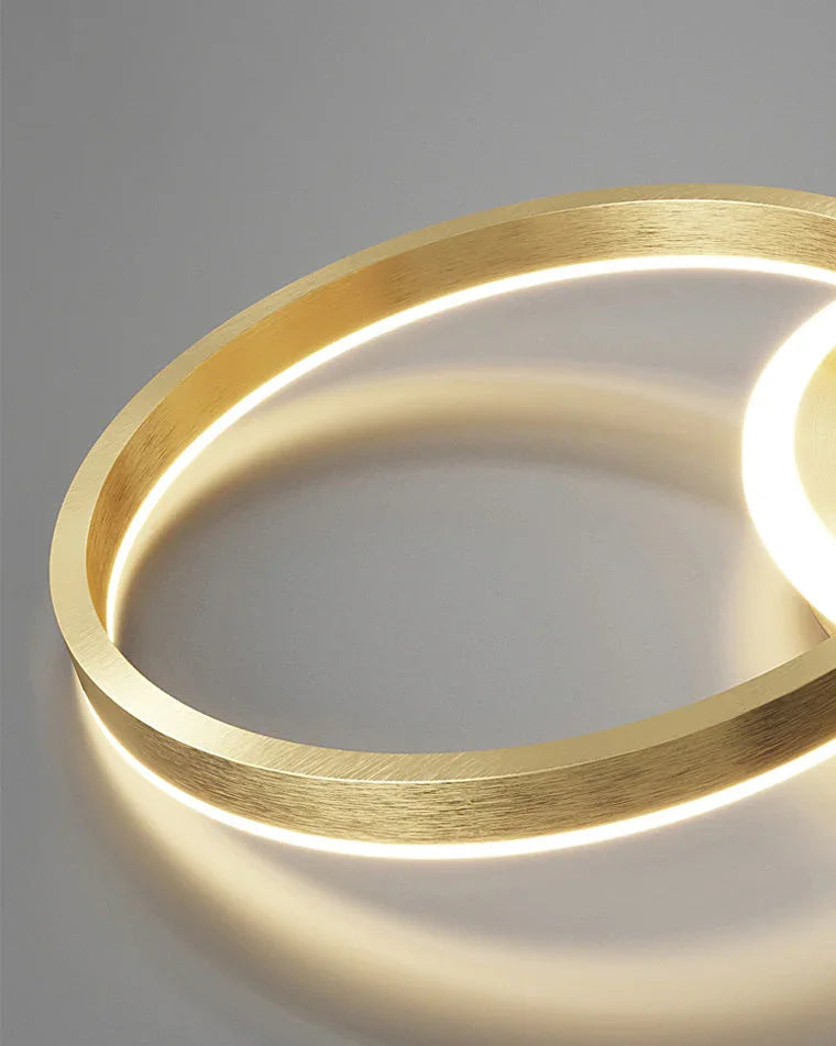 Gold Circular LED Ring Chandelier - LM1020 - Lumora