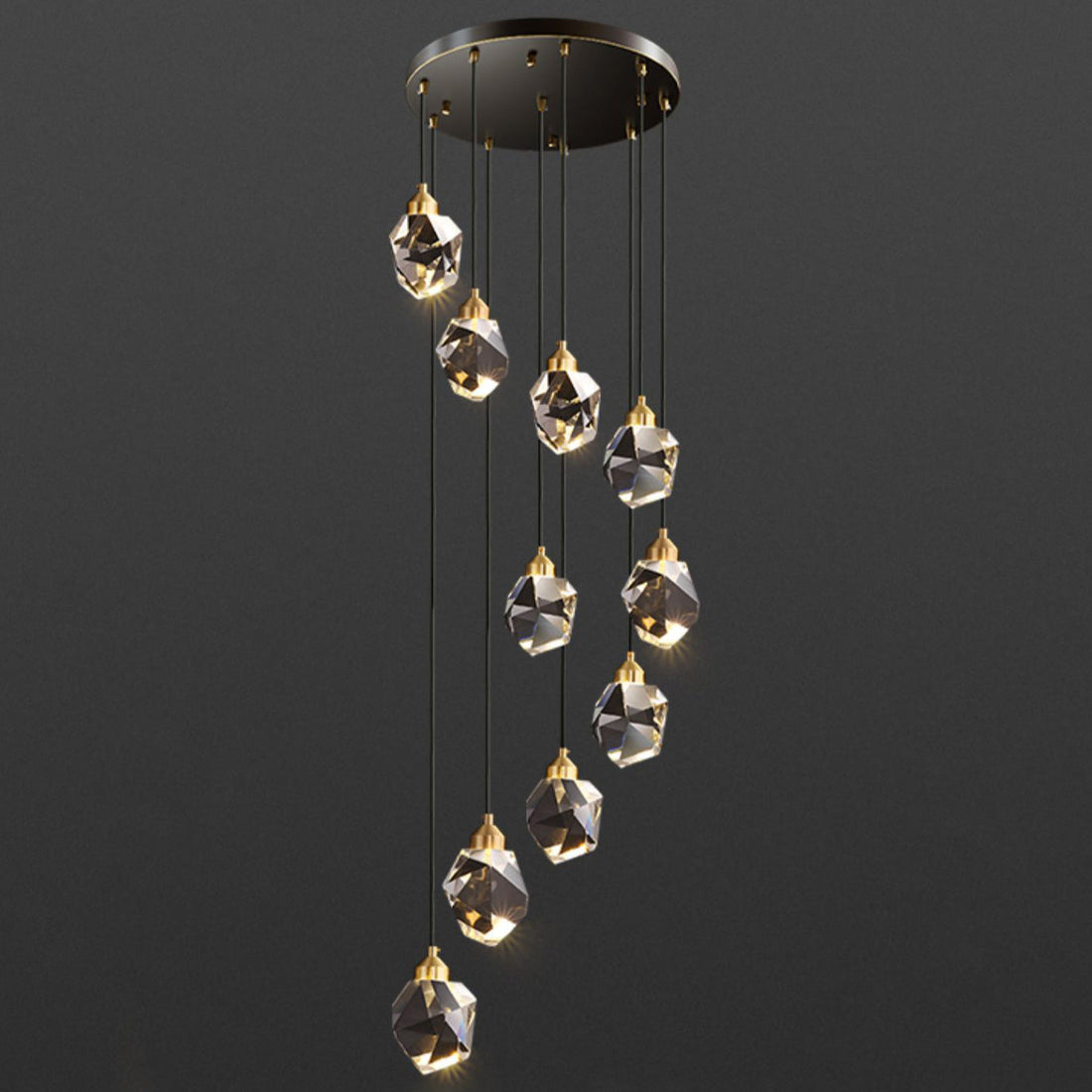 Cascading Crystal Pendant Chandelier-LM1040 - Lumora