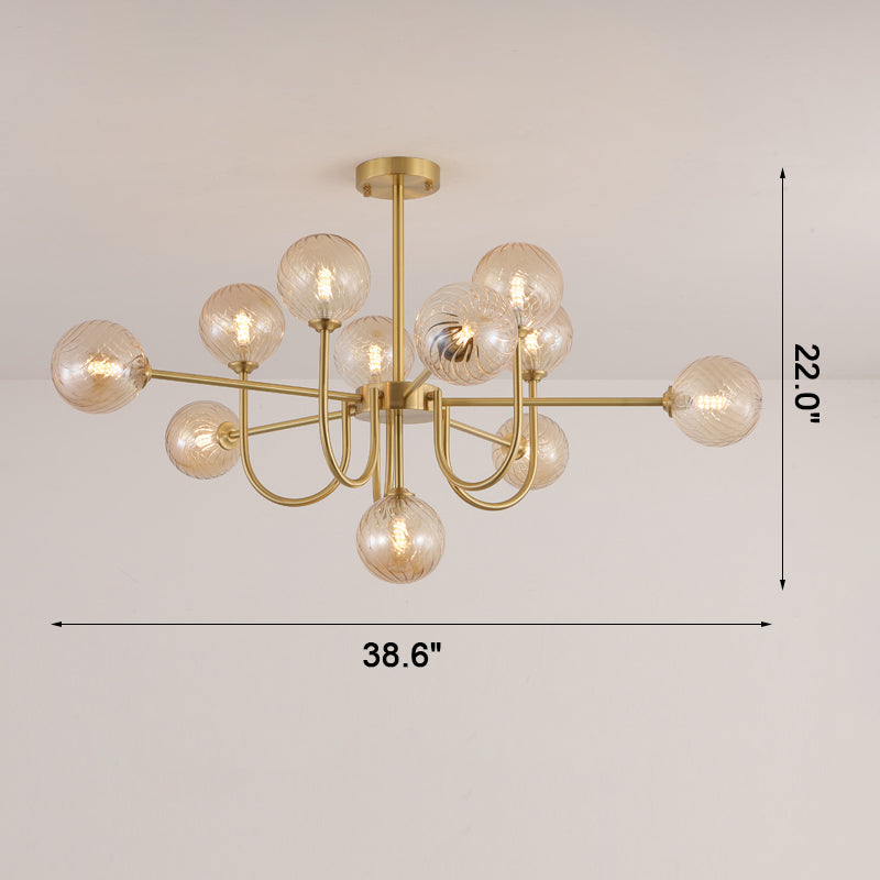 Luxury Globe Glass Chandelier - LM1082 - Lumora