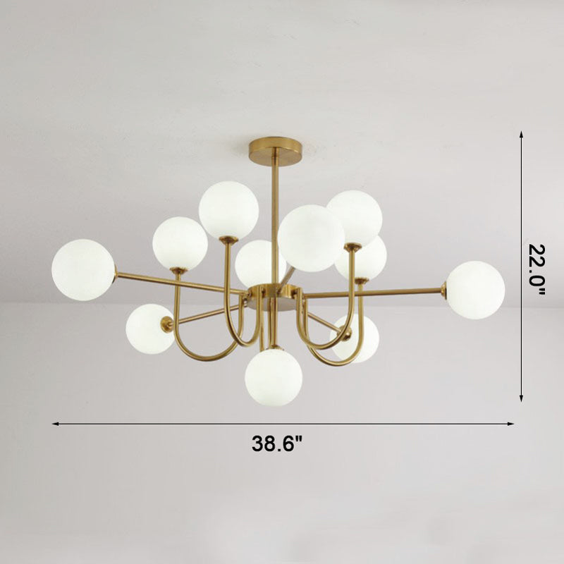 Luxury Globe Glass Chandelier - LM1082 - Lumora