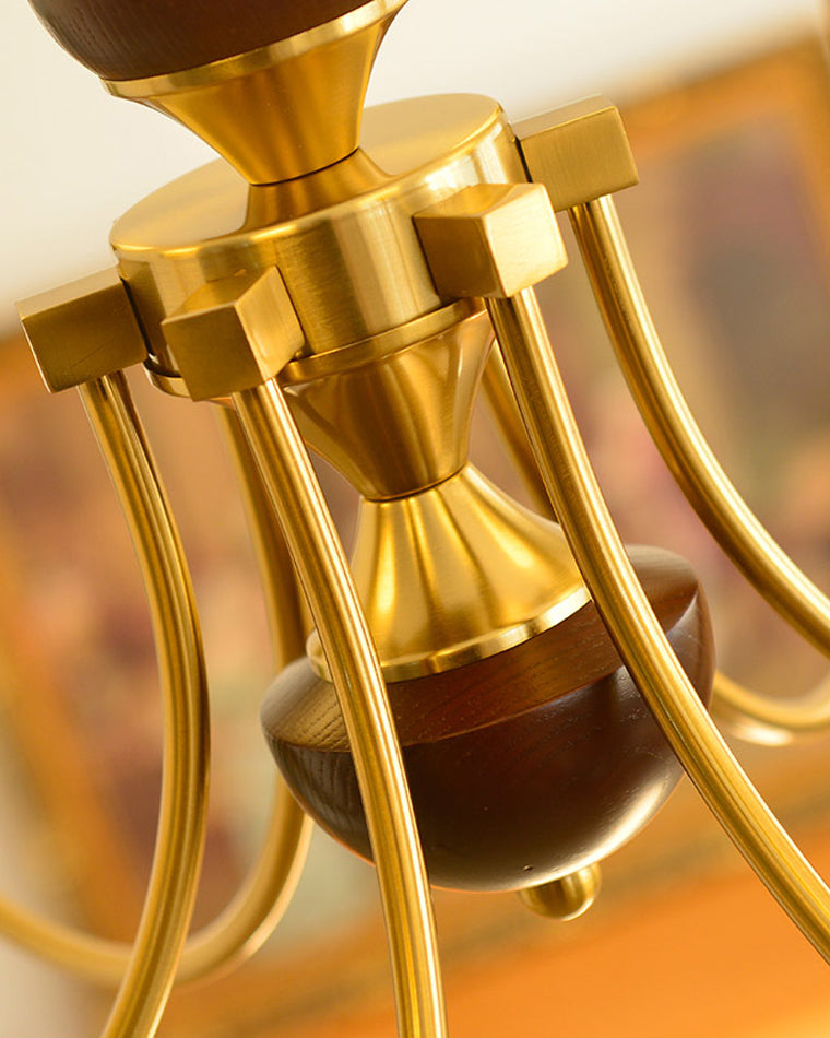 Copper Glass Ball Chandelier - LM1118