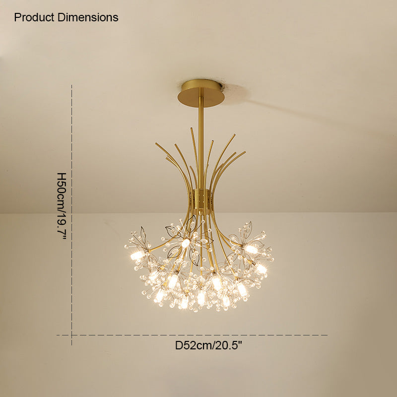 Modern Dandelion Crystal Chandelier – LM1064 - Lumora