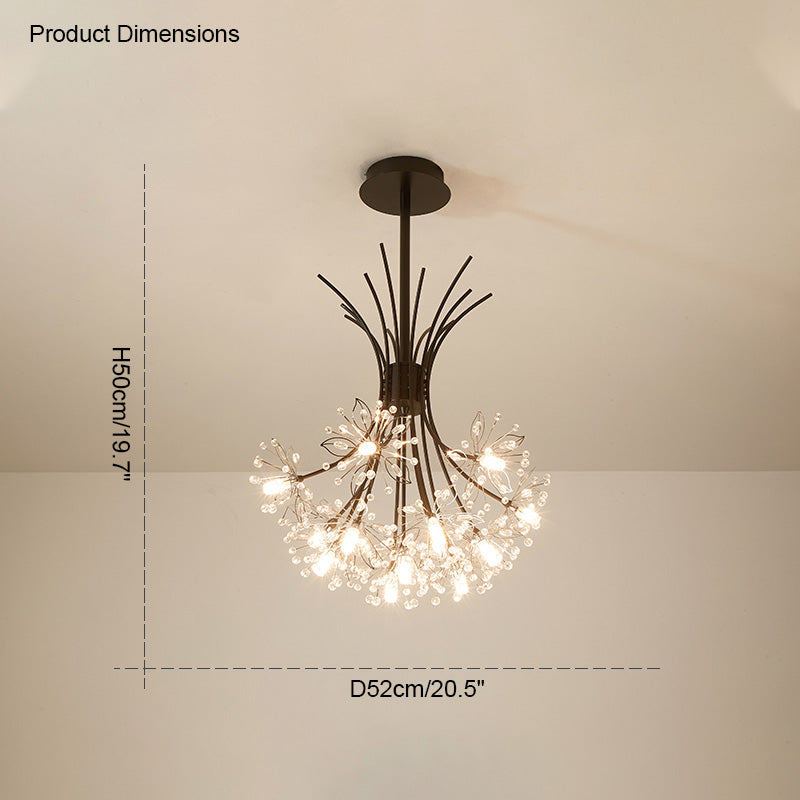 Modern Dandelion Crystal Chandelier – LM1064 - Lumora