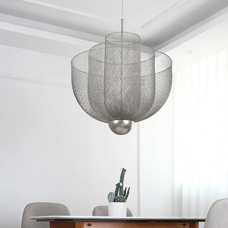 Contemporary Metal Grid Pendant Light – LM1060 - Lumora