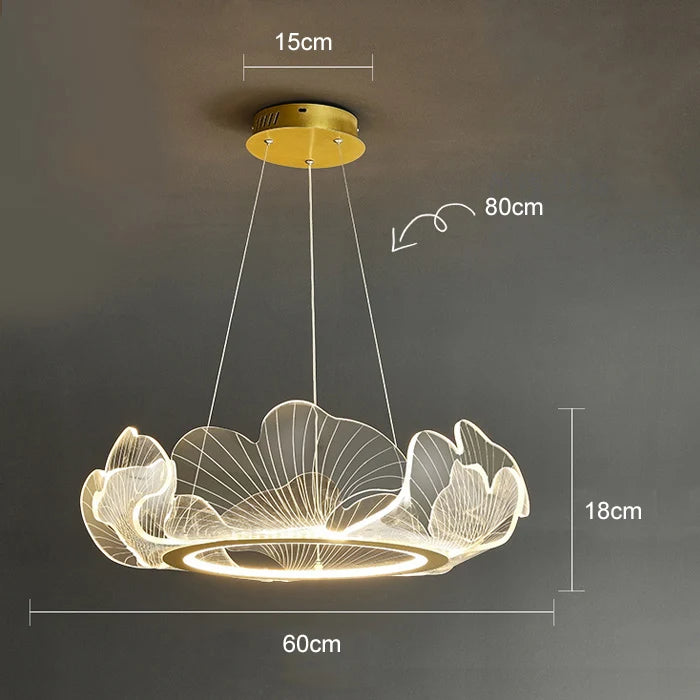 Modern Lotus Leaf LED Chandelier – LM1066 - Lumora