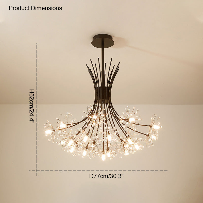 Modern Dandelion Crystal Chandelier – LM1064 - Lumora