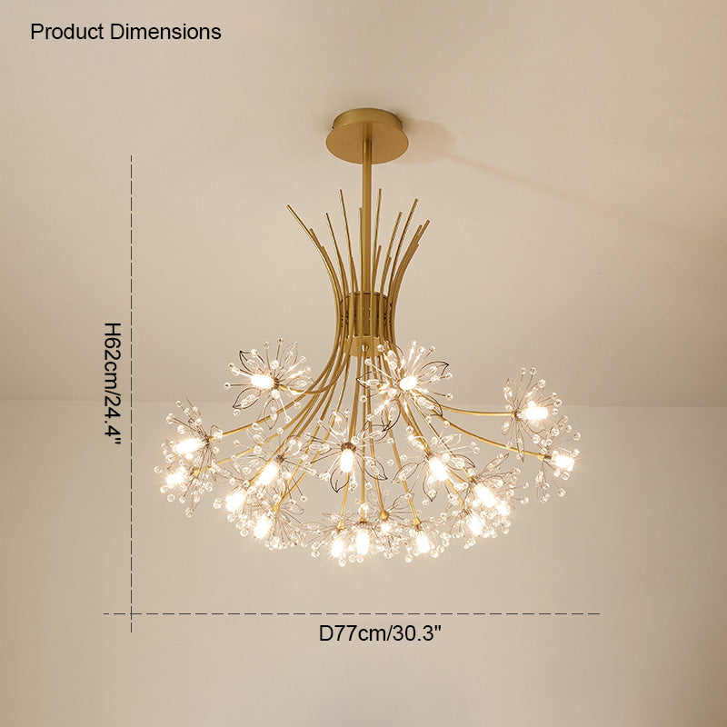 Modern Dandelion Crystal Chandelier – LM1064 - Lumora