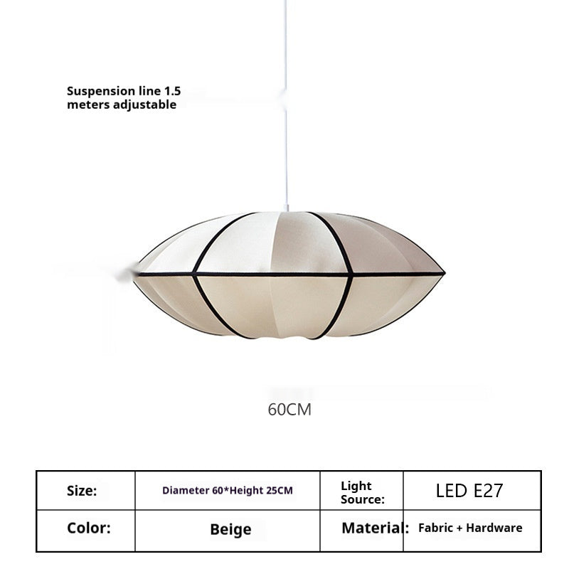 Japanese Vintage Fabric Pendant Light – LM1058 - Lumora