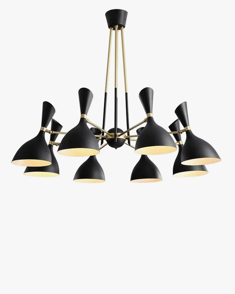 Modern Nordic Black & Gold Chandelier - LM1109 - Lumora