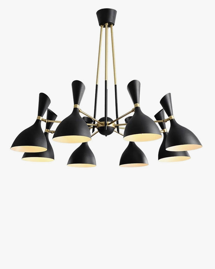 Modern Nordic Black & Gold Chandelier - LM1109 - Lumora