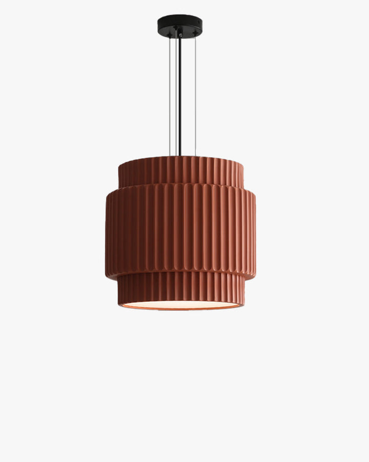 Modern Ribbed Resin Pendant Light - LM1105 - Lumora