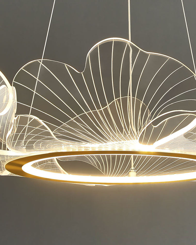 Modern Lotus Leaf LED Chandelier – LM1066 - Lumora