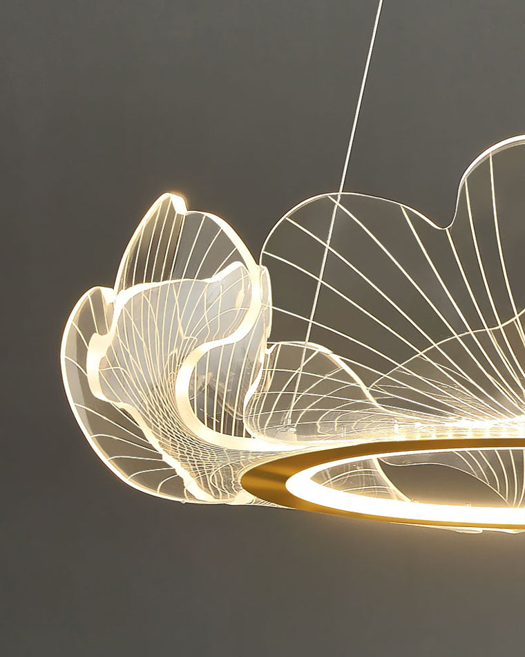 Modern Lotus Leaf LED Chandelier – LM1066 - Lumora