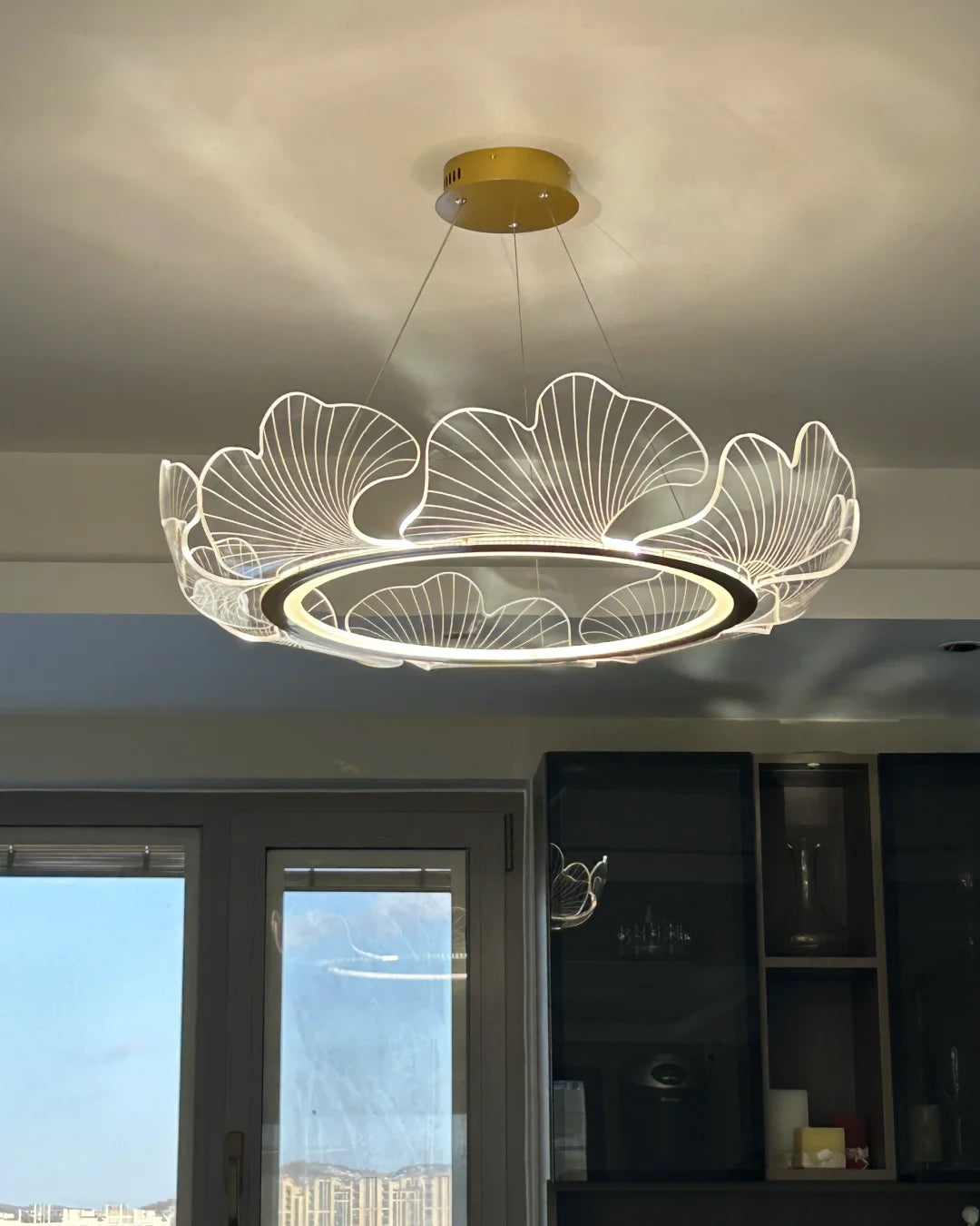 Modern Lotus Leaf LED Chandelier – LM1066 - Lumora