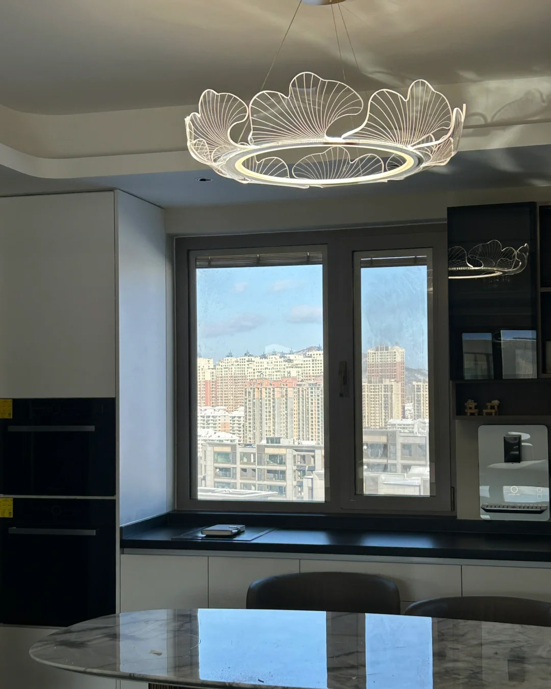 Modern Lotus Leaf LED Chandelier – LM1066 - Lumora