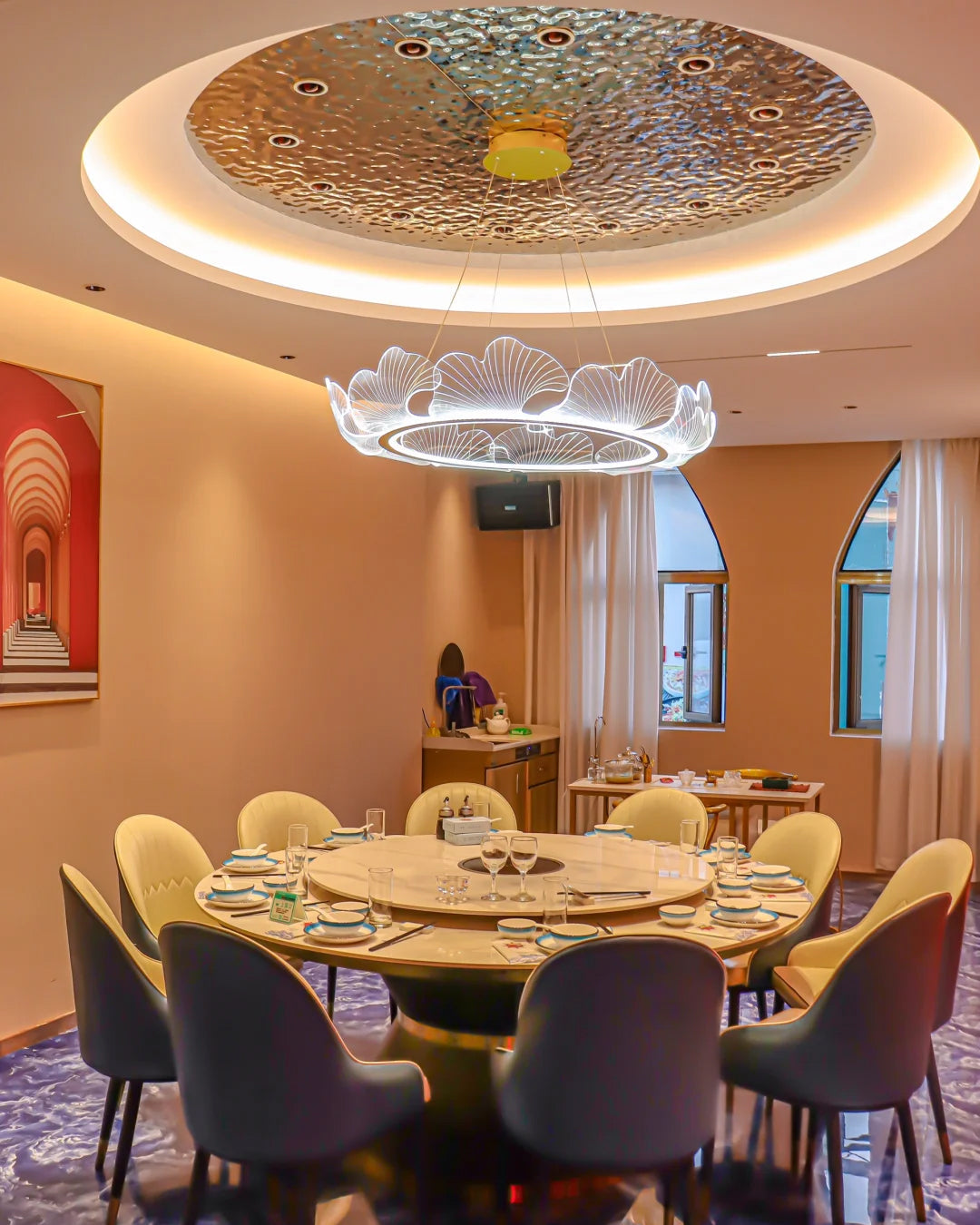 Modern Lotus Leaf LED Chandelier – LM1066 - Lumora