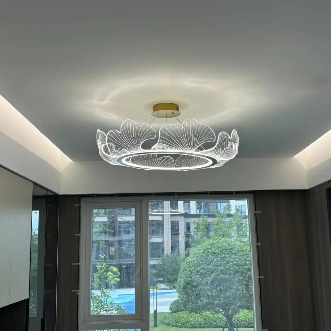 Modern Lotus Leaf LED Chandelier – LM1066 - Lumora