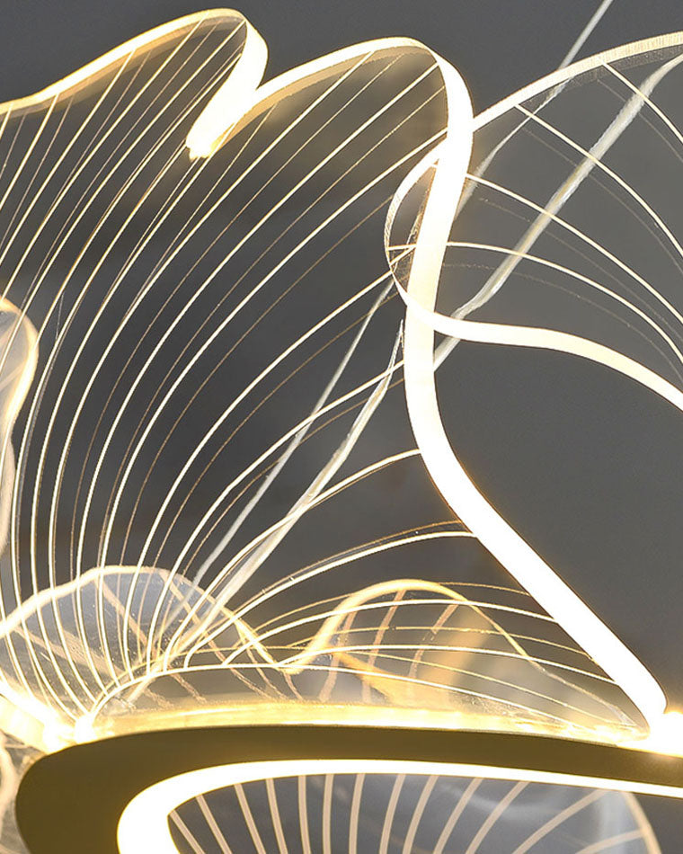 Modern Lotus Leaf LED Chandelier – LM1066 - Lumora