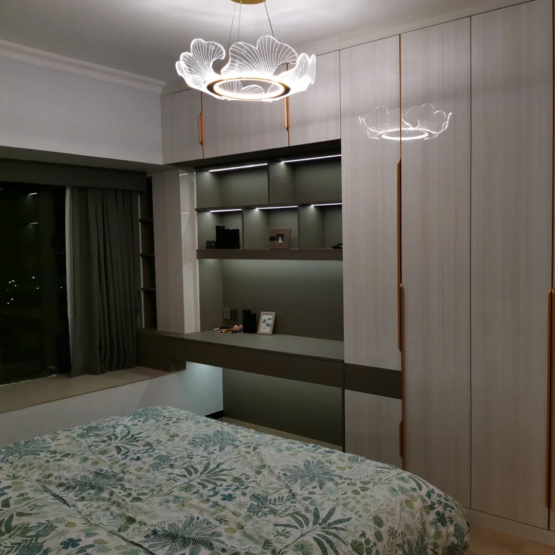 Modern Lotus Leaf LED Chandelier – LM1066 - Lumora