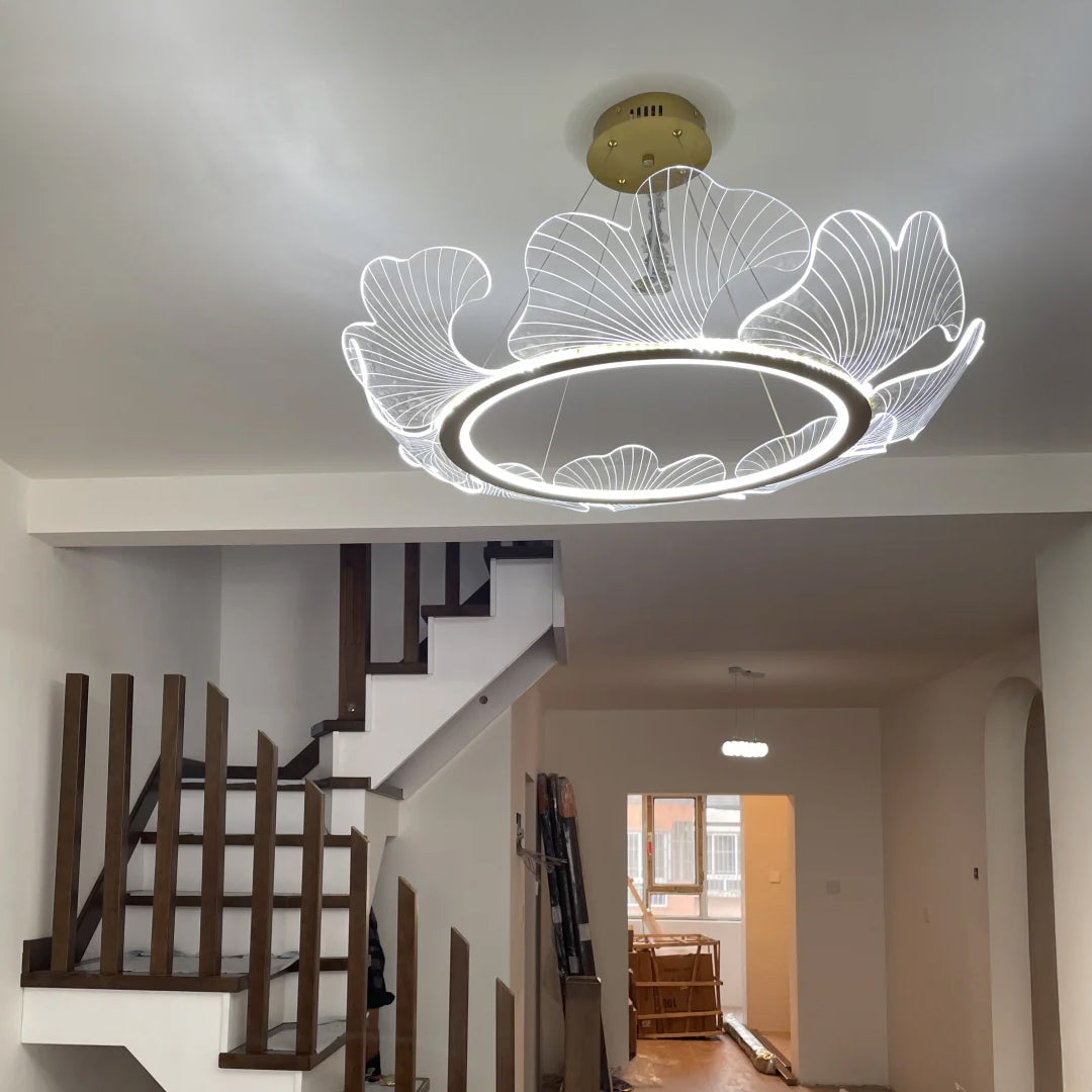 Modern Lotus Leaf LED Chandelier – LM1066 - Lumora