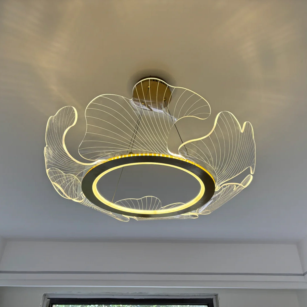 Modern Lotus Leaf LED Chandelier – LM1066 - Lumora