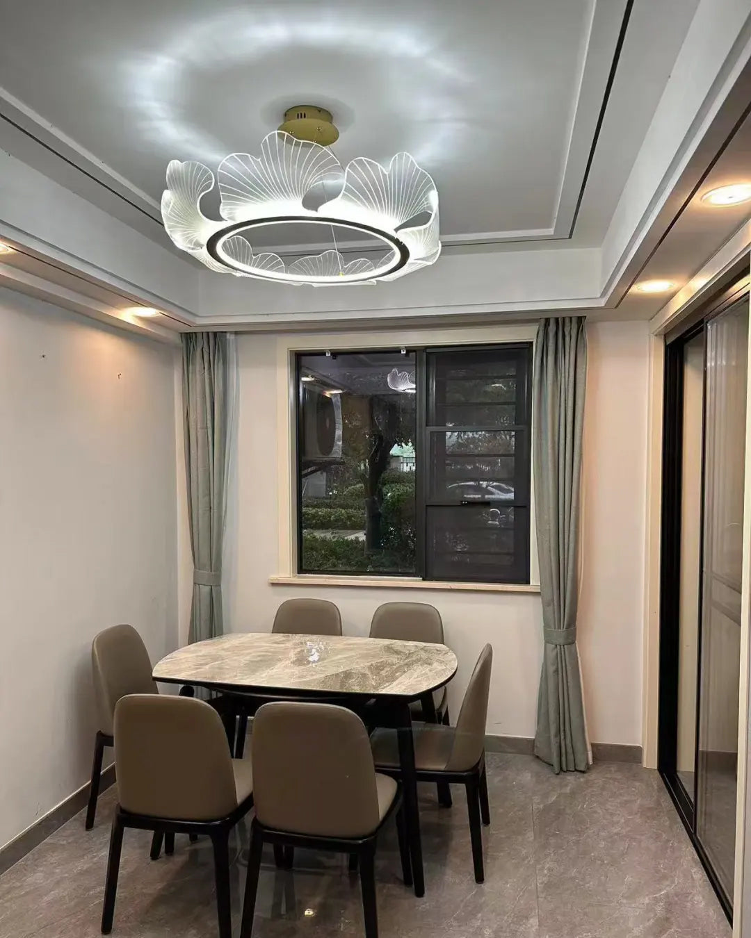 Modern Lotus Leaf LED Chandelier – LM1066 - Lumora