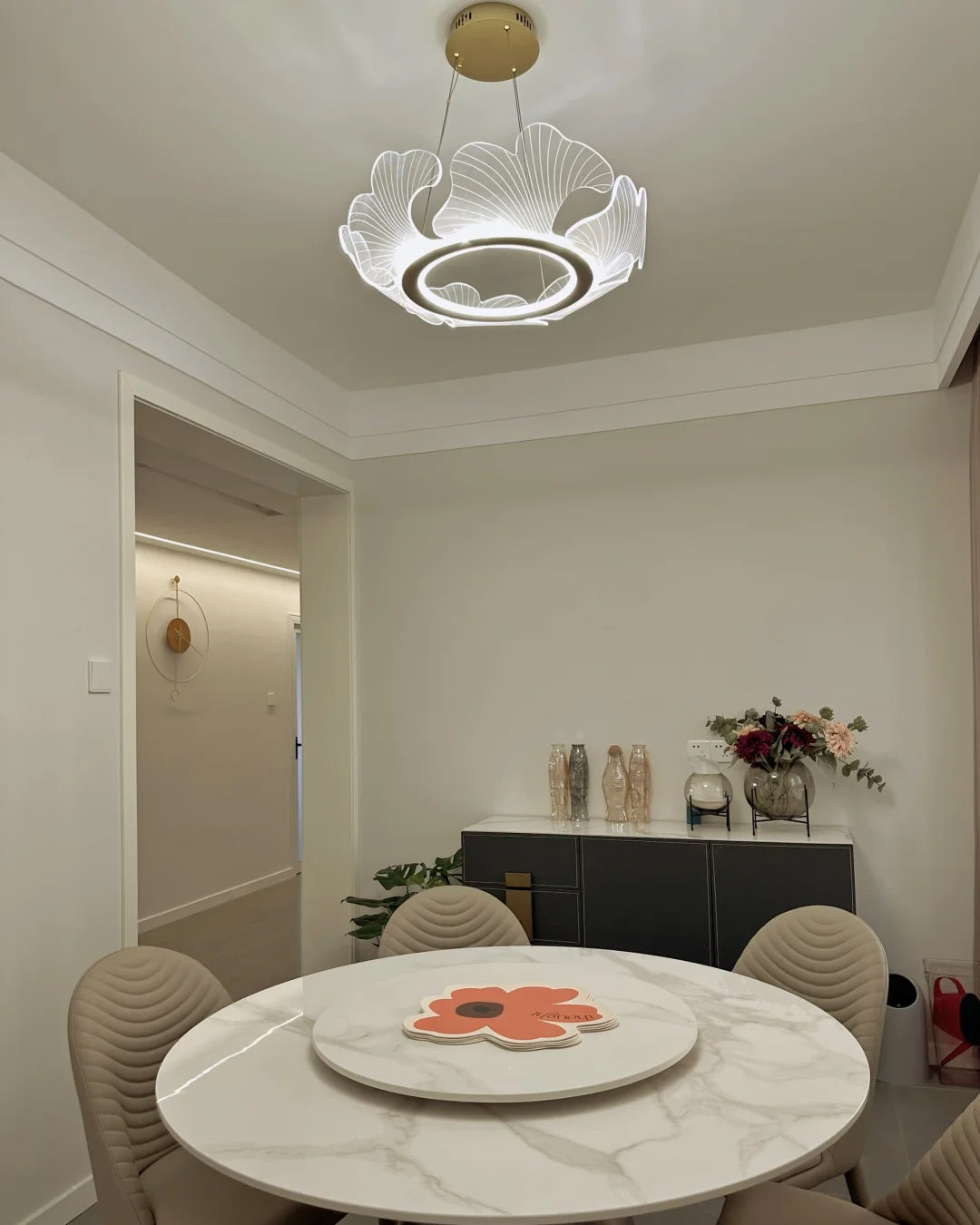Modern Lotus Leaf LED Chandelier – LM1066 - Lumora