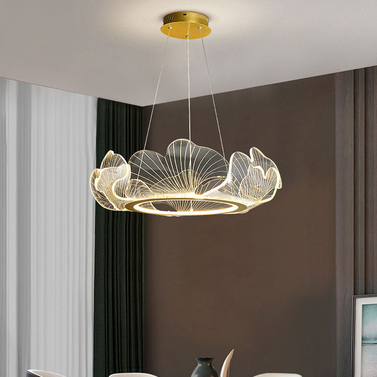 Modern Lotus Leaf LED Chandelier – LM1066 - Lumora