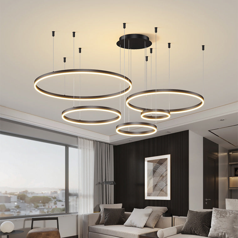 Multi-Ring LED Chandelier - LM1021 - Lumora