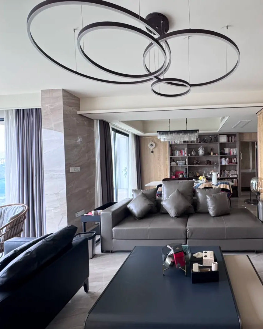 Multi-Ring LED Chandelier - LM1021 - Lumora