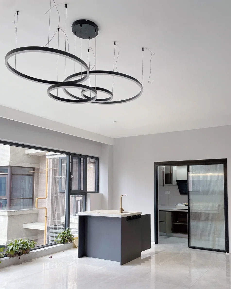 Multi-Ring LED Chandelier - LM1021 - Lumora