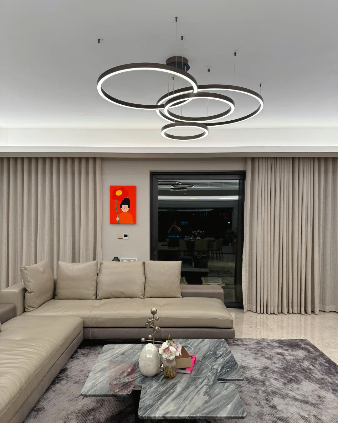 Multi-Ring LED Chandelier - LM1021 - Lumora