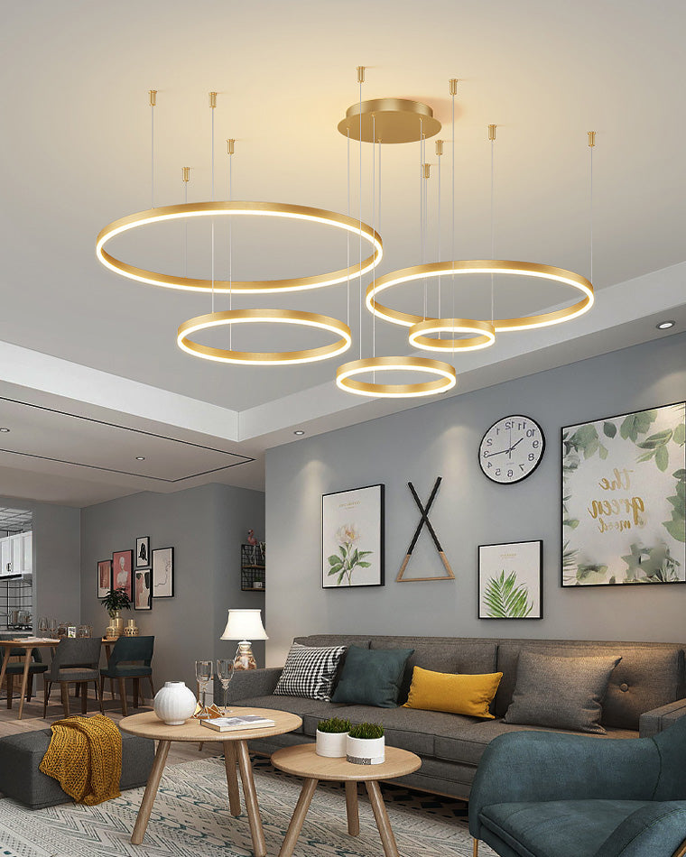 Multi-Ring LED Chandelier - LM1021 - Lumora