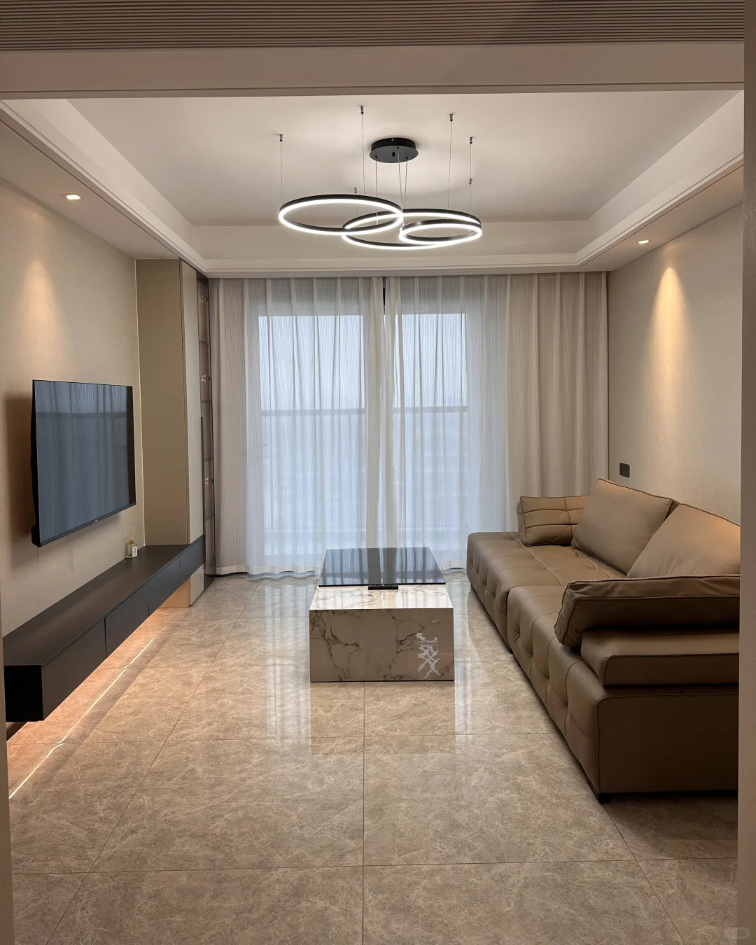 Multi-Ring LED Chandelier - LM1021 - Lumora