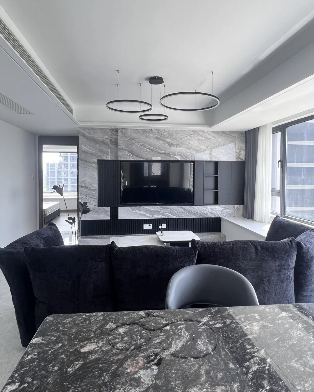 Multi-Ring LED Chandelier - LM1021 - Lumora