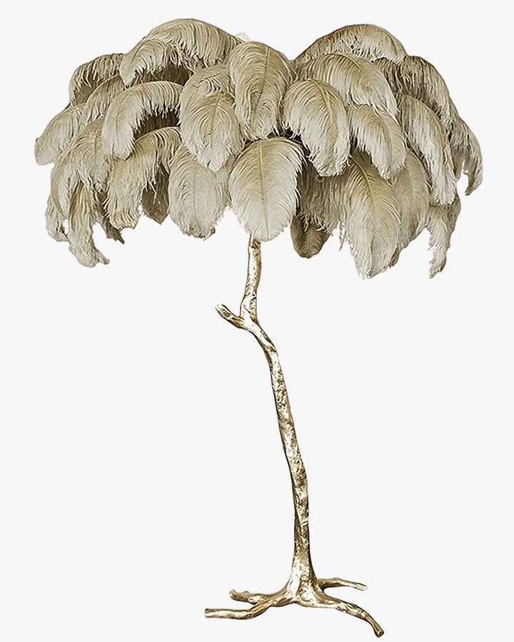 Ostrich Feather Luxury Floor Lamp - LM1016 - Lumora
