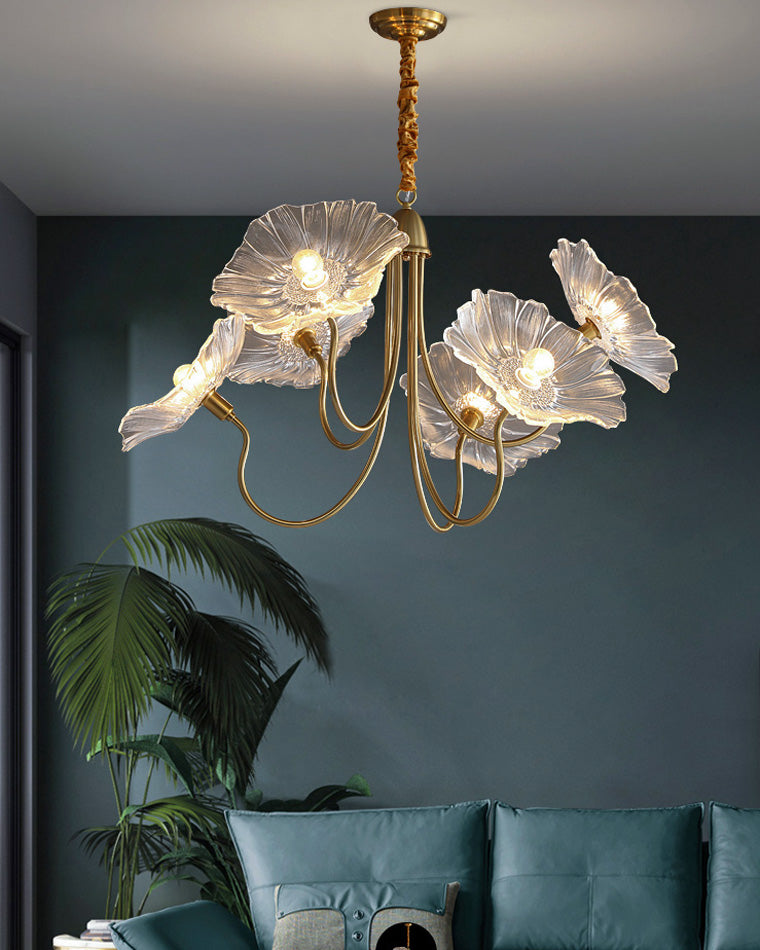 Glass Flower Chandelier - LM1120