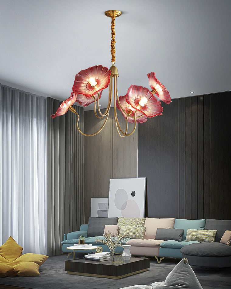 Glass Flower Chandelier - LM1120