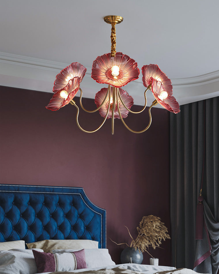 Glass Flower Chandelier - LM1120