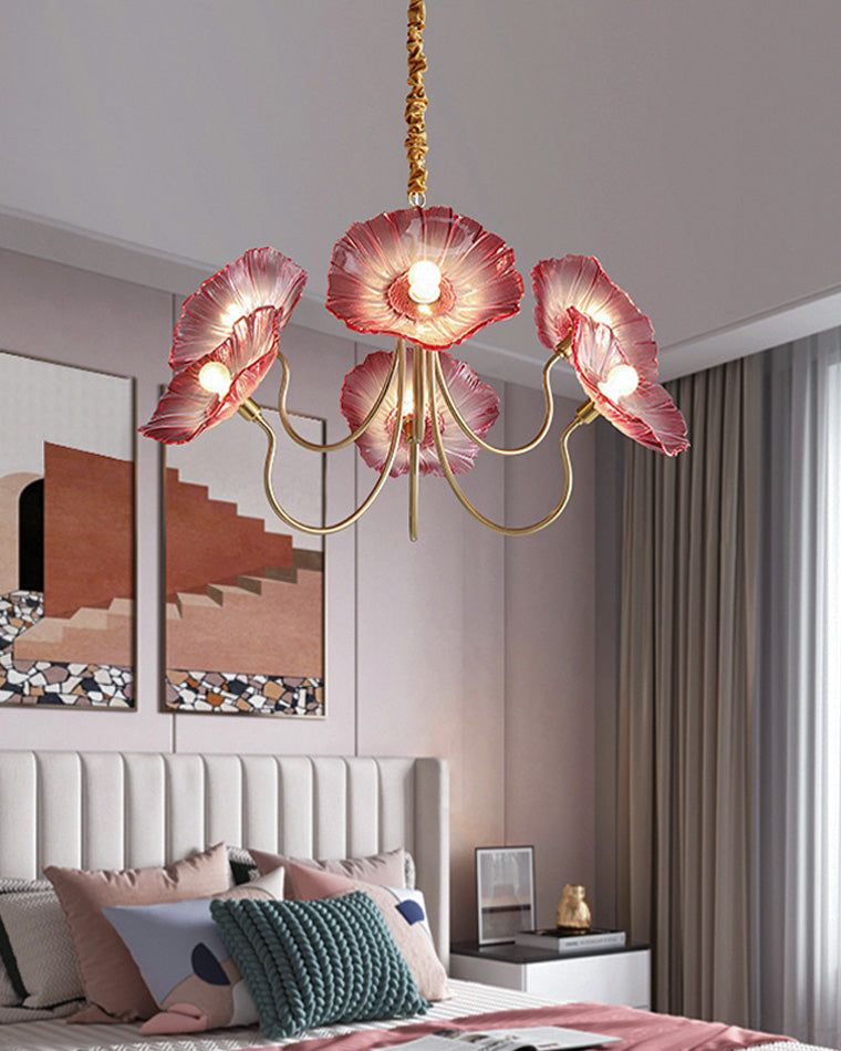 Glass Flower Chandelier - LM1120