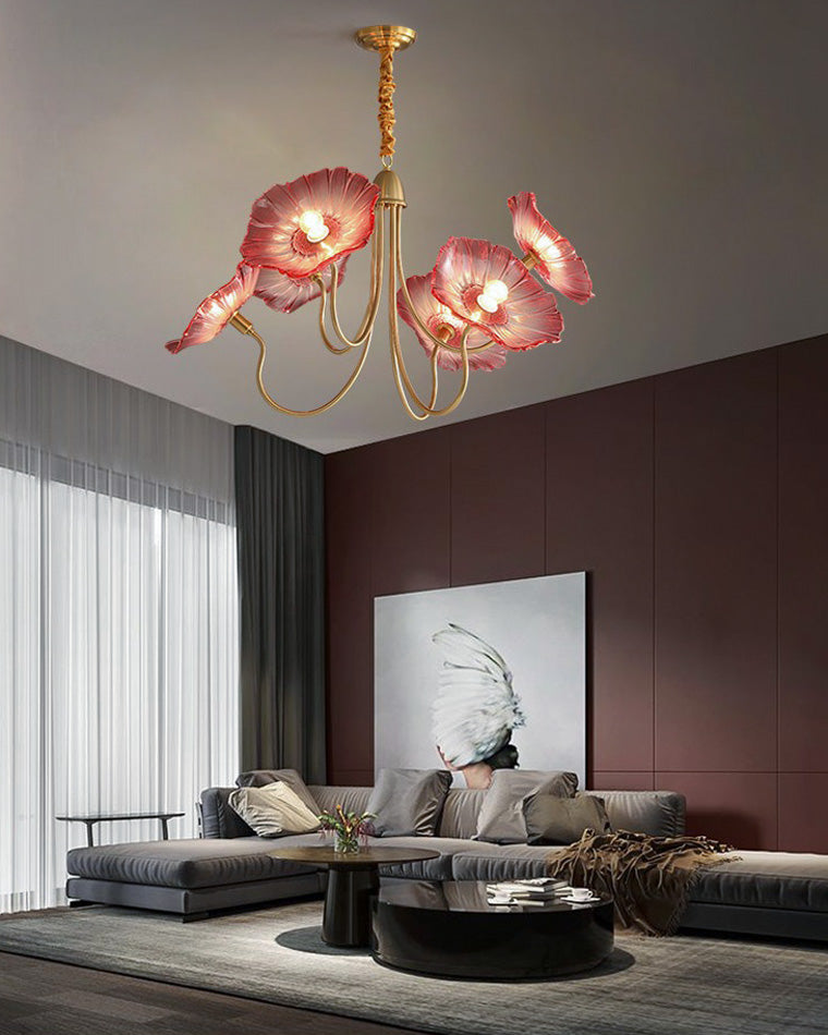 Glass Flower Chandelier - LM1120