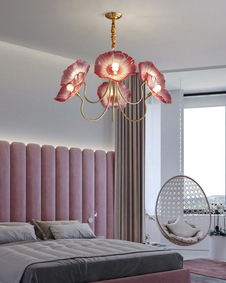 Glass Flower Chandelier - LM1120