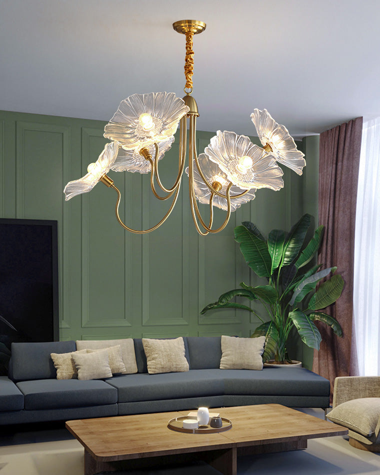 Glass Flower Chandelier - LM1120