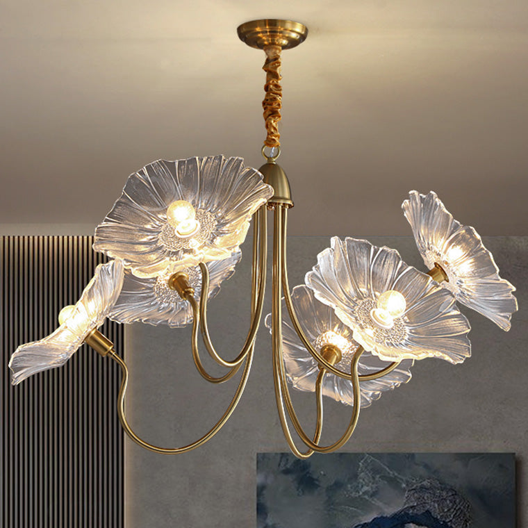 Glass Flower Chandelier - LM1120