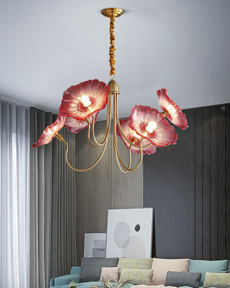 Glass Flower Chandelier - LM1120