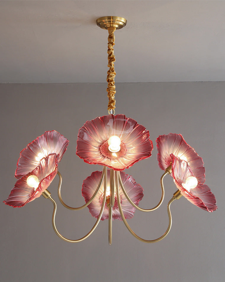 Glass Flower Chandelier - LM1120